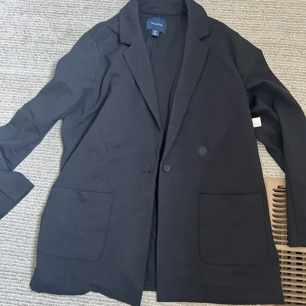 Amazon Essentials Women's Relaxed-Fit Soft Ponte Blazer, Black, X-Large - Picture 10 of 16